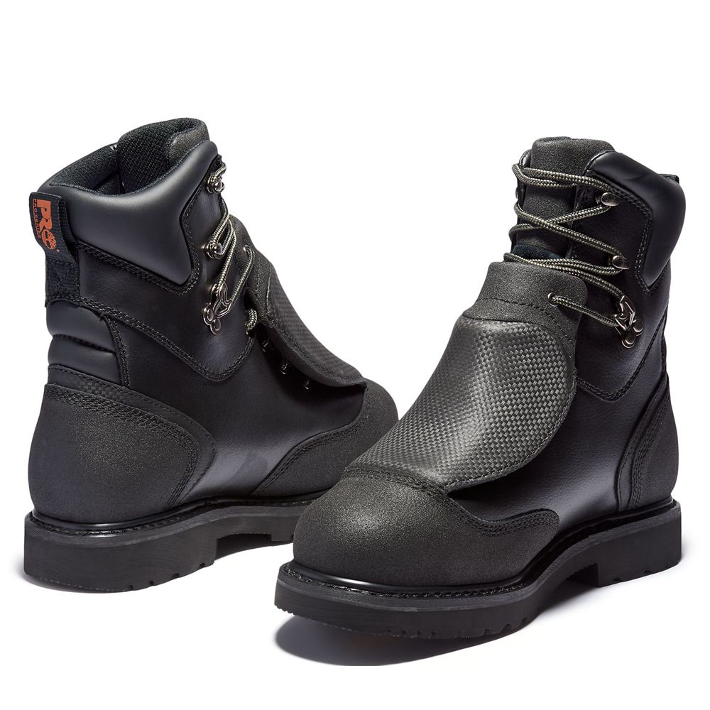 Bocanci De Muncă Timberland Barbati Negrii - Pro® Met Guard 8\" Steel Toe - Romania - QHINBG297